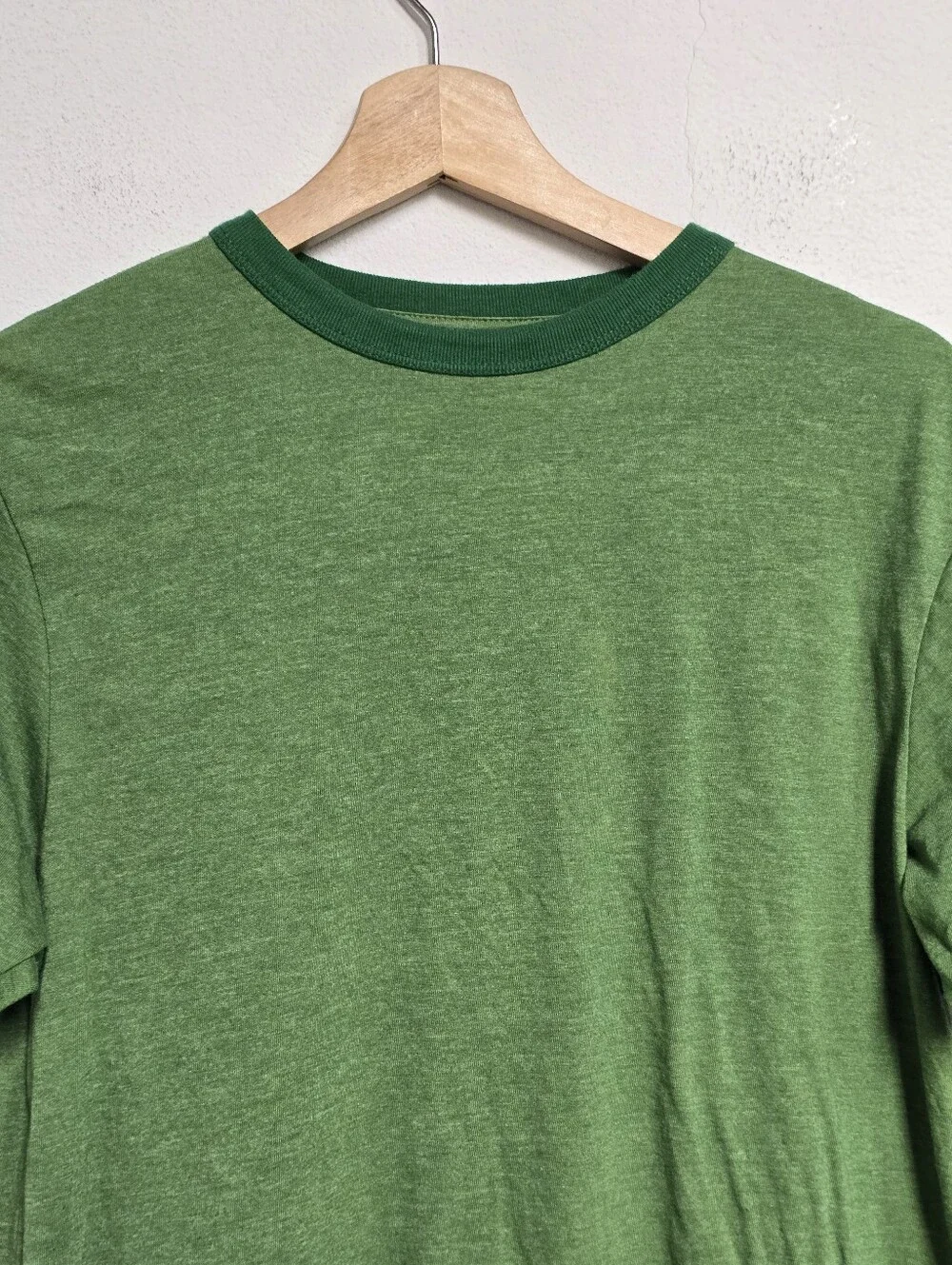 Old Navy Boys Green Ringer T-Shirt Retro Style XL 14-16
